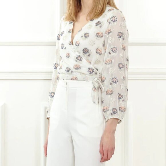 NWT - Zero Degrees Celsius Faux Wrap Top - Size S - Picture 2 of 6